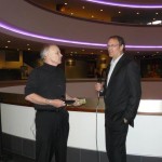 Steven Bassett being interviewed at the premiere of Sirius film